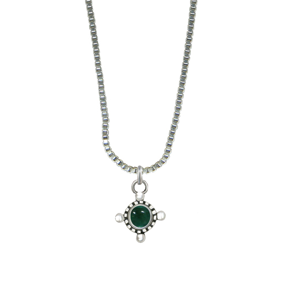 Sterling Silver Little Fluorite Pendant Necklace
